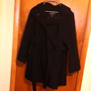 London Fog Raincoat Black Size XL